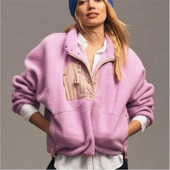 Free People Jackets & Blazers - Free People Movement Hit The Slopes Pullover Bubble Tea Size Medium